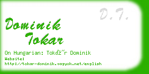 dominik tokar business card